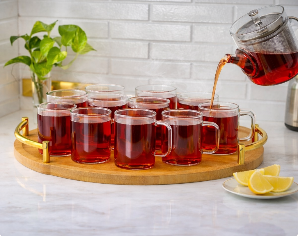 استکان پیرکس گرد دلی omaj-220mil