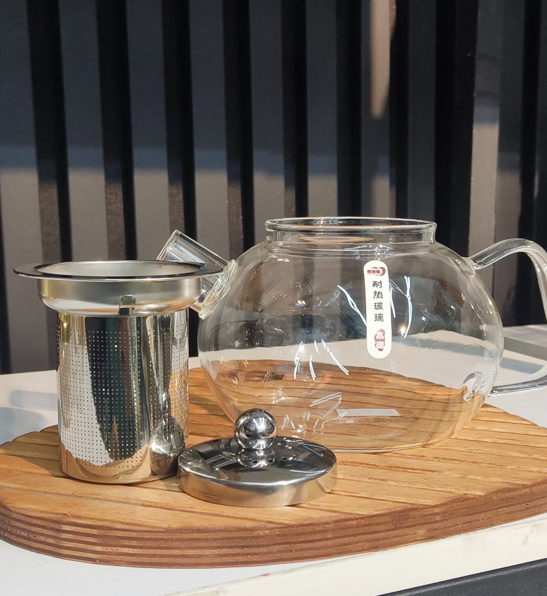 قوری درب استیل پیرکس برند دلی