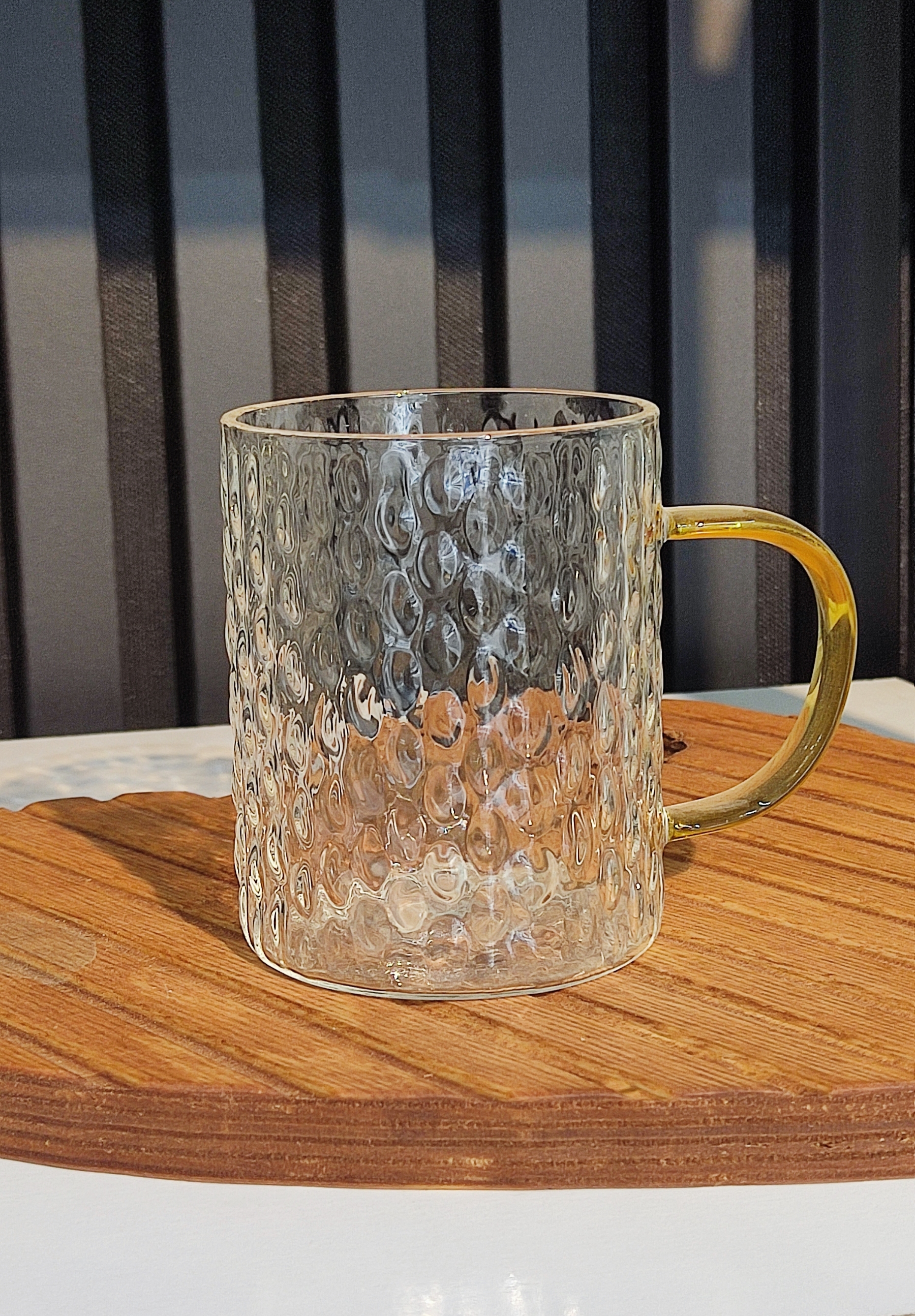 لیوان پیرکس با دسته طلایی